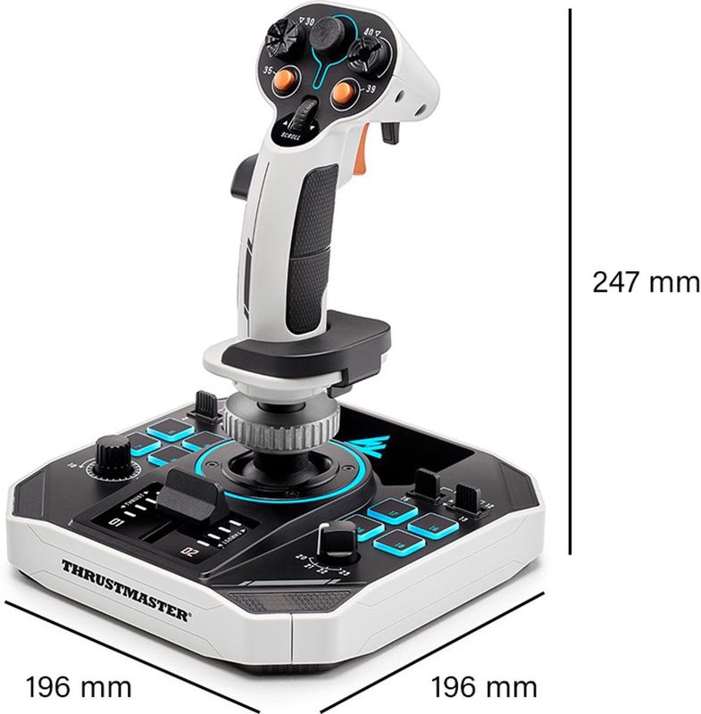 Thrustmaster - Sol-R 1 Flightstick - Gamecontroller - Zwart - Materiaal: Kunststof