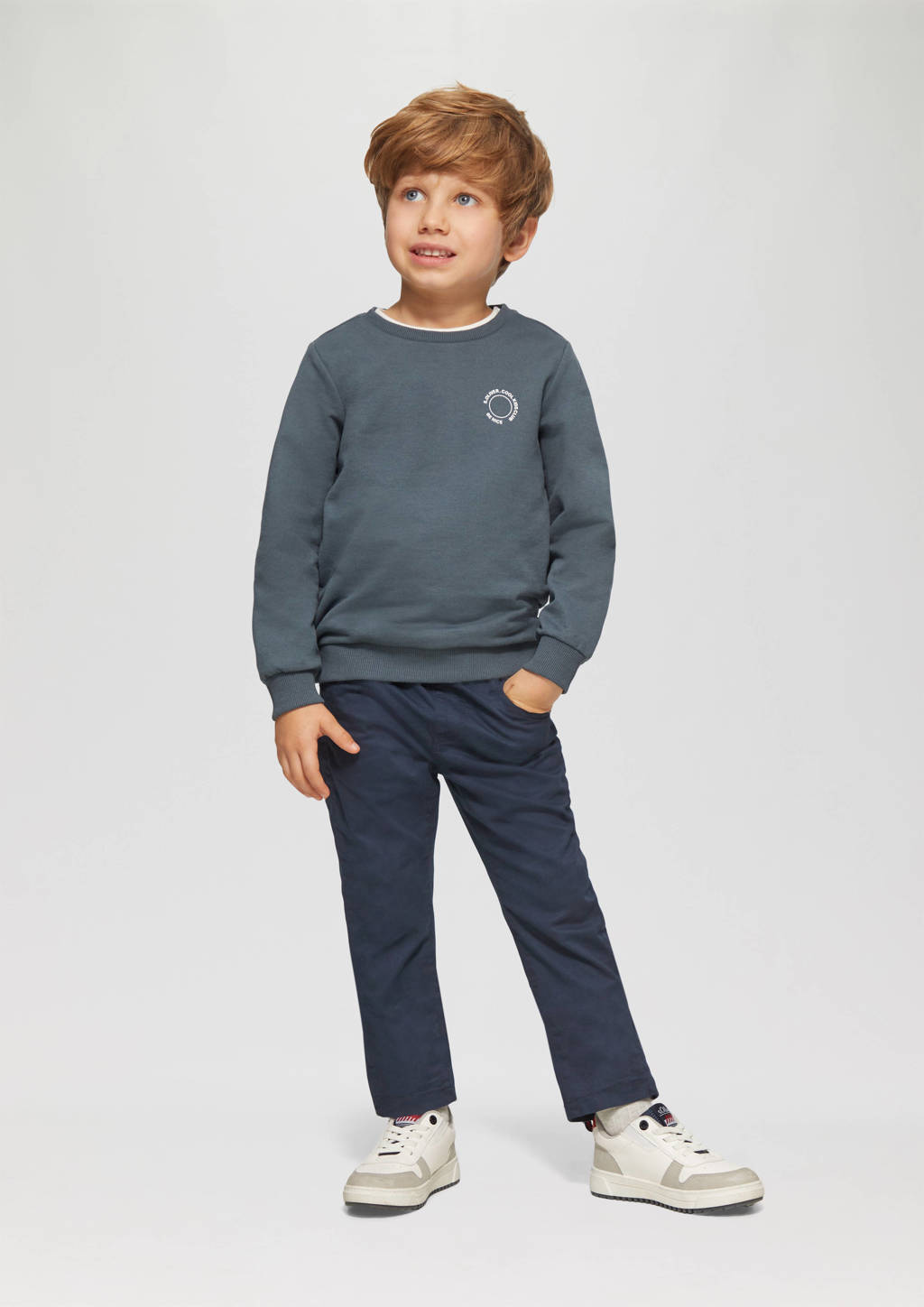 s.Oliver casual broek blauw