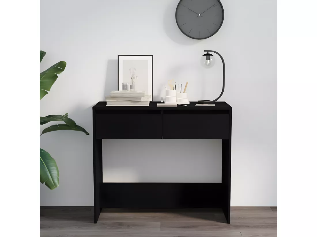 Table console Noir 89x41x76,5 cm Acier