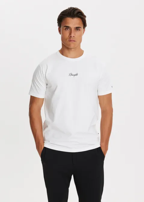 T-shirt met logo print wit (WIT)