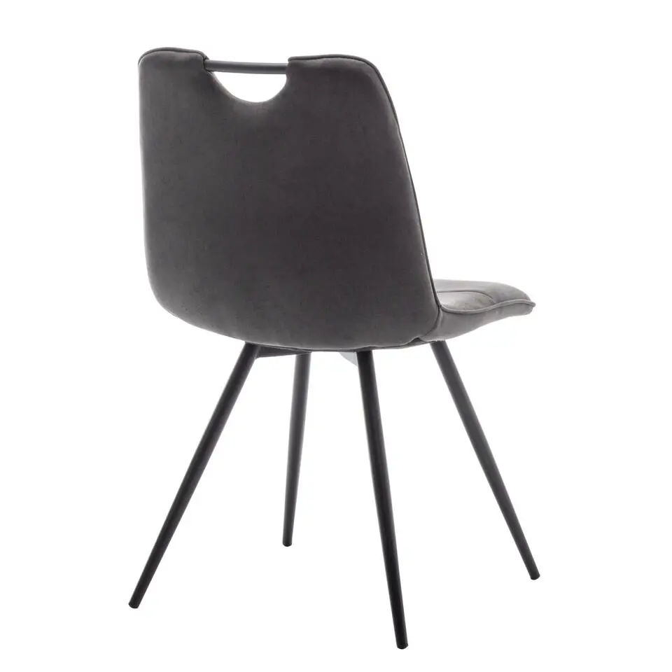 Furnihaus Eetkamerstoelen set van 4 - Leon - Microvezel - Antraciet