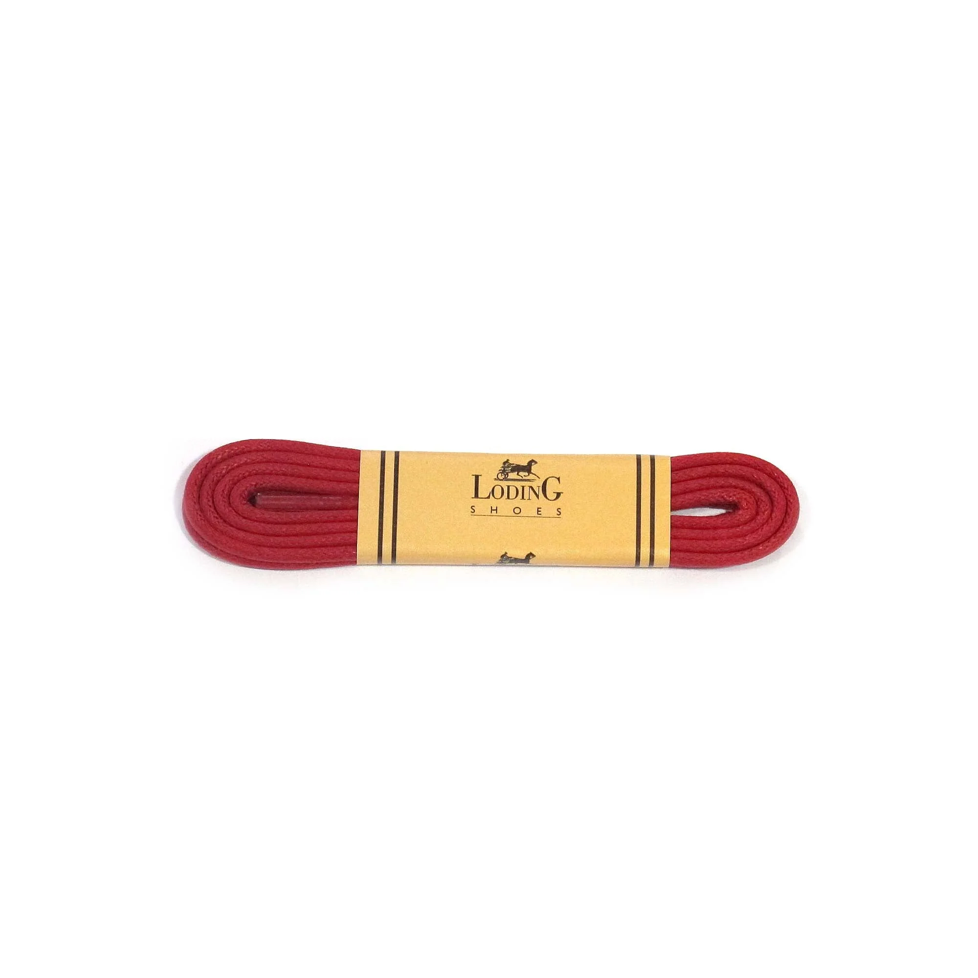 Lacets rouge ronds en coton ciré