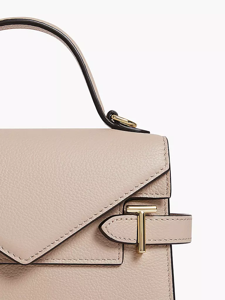 LE TANNEUR Ledertasche - Henkeltasche EMILIE FLAP Small beige