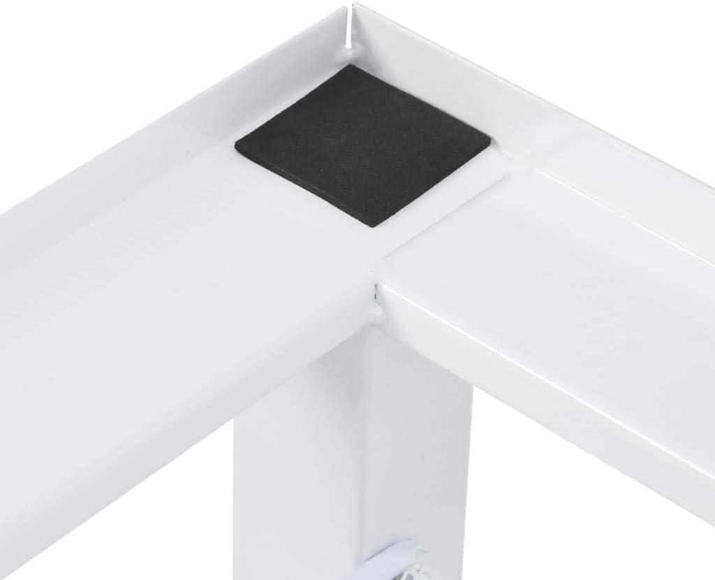 Tidyard Doppel Untergestell für Waschmaschine und Trockner Sockel Podest Unterbau Erhöhung, 124 x 61,5 x 37,5 cm
