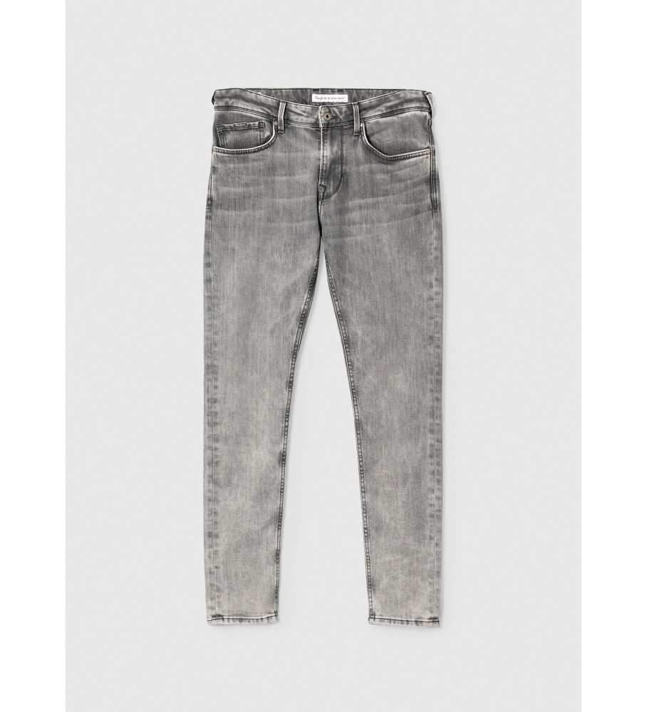 Calça jeans Pepe Jeans Finsbury de cintura baixa cinza