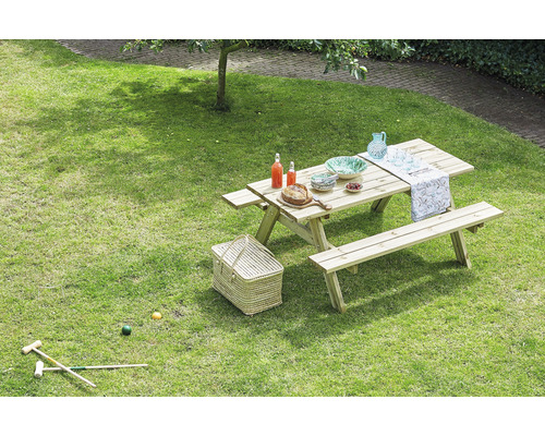 Picknickbank 177 x 154 cm hout