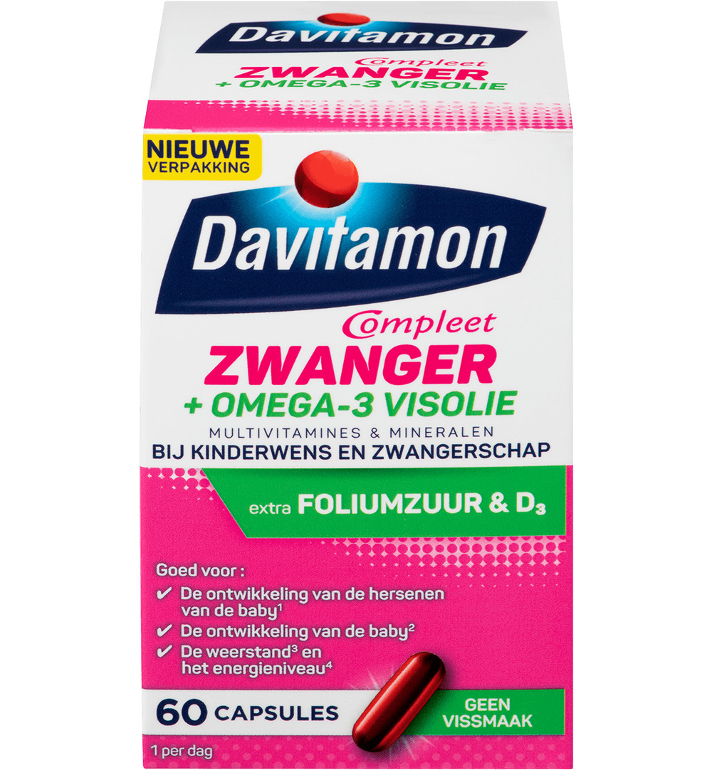 Davitamon Compleet Zwanger Plus Visolie (60 capsules)