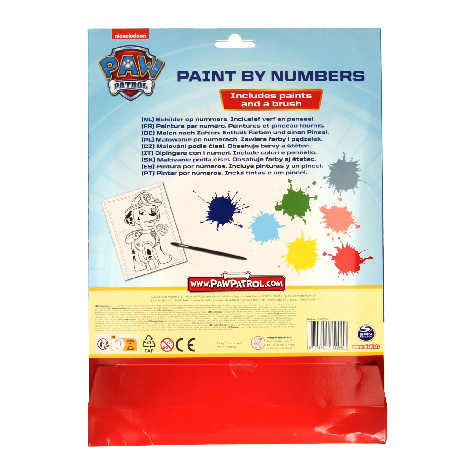 Kleuren op Nummer PAW Patrol