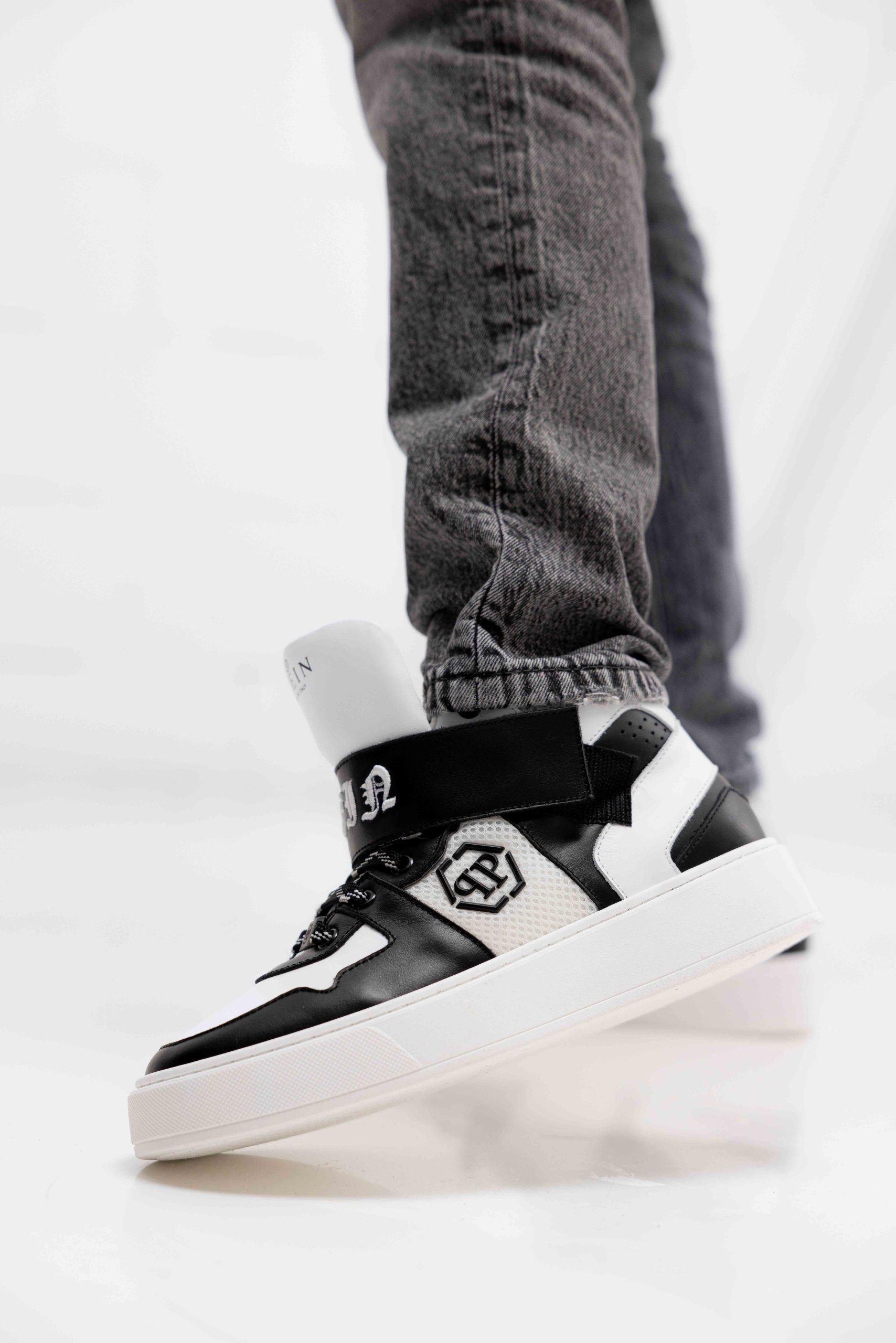 Philipp Plein 77997 Sneakers Kids Zwart/Wit