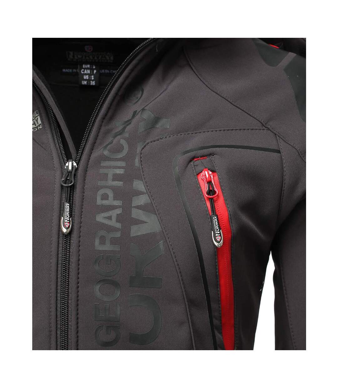 Veste softshell Geographical Norway Veste Techno gris foncé
