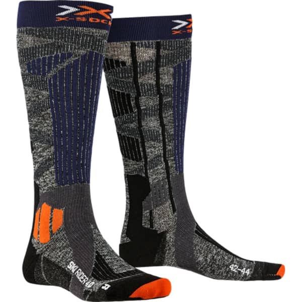 Chaussette de ski X-SOCKS SKI RIDER 4.0 GR/BLE STONE GREY/MELANGE BLUE
