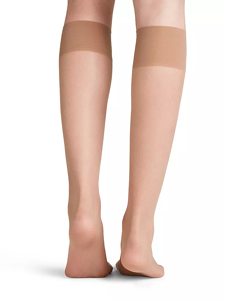 FALKE Kniestrümpfe Seidenglatt 15 DEN cocoon beige