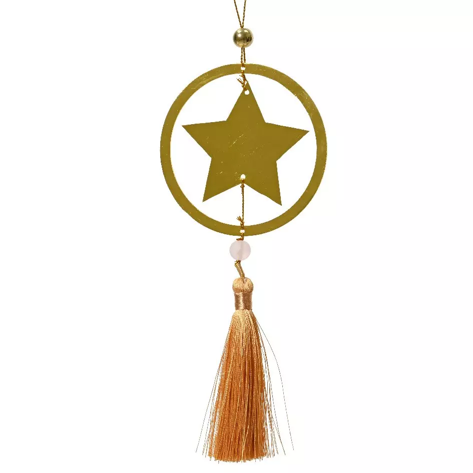 Suspension de Noël (H8 cm) Kaya Camel