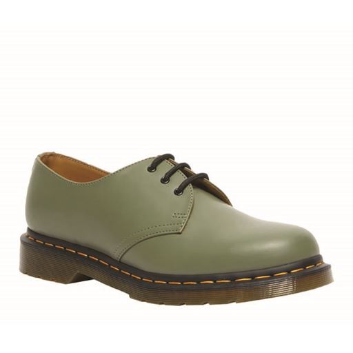 Dr. Martens 1461 Smooth Sko, Khaki Green, 40