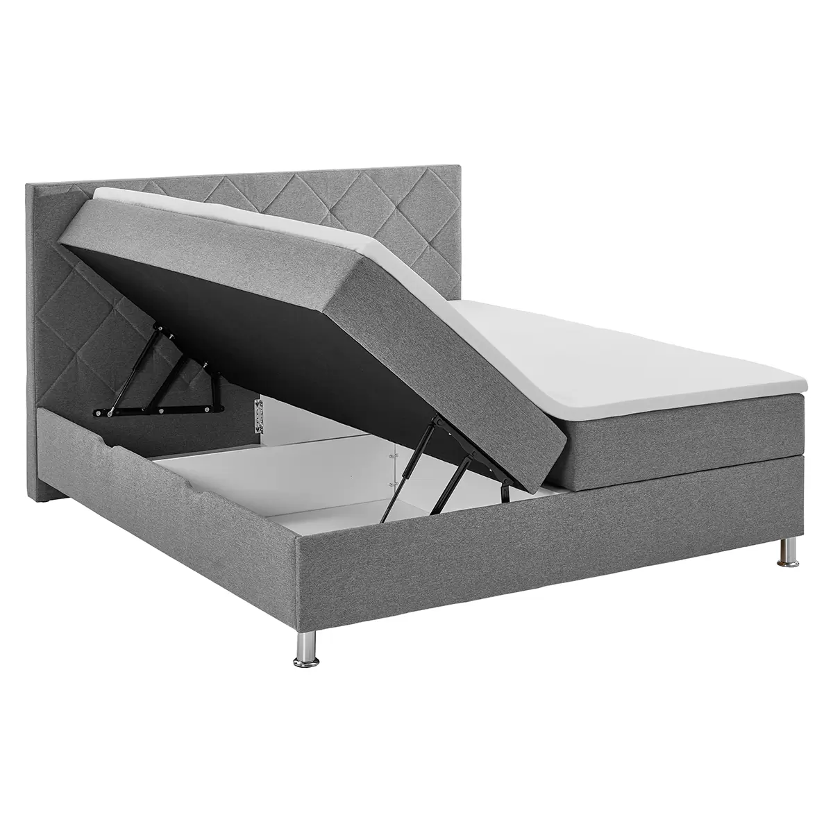 Boxbett Leo 180x200 Hellgrau