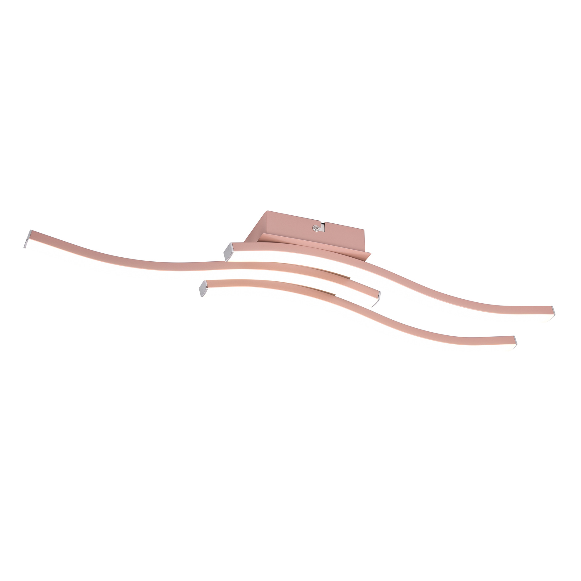 LED-Deckenleuchte - rosegold - 56 cm - 3-flammig