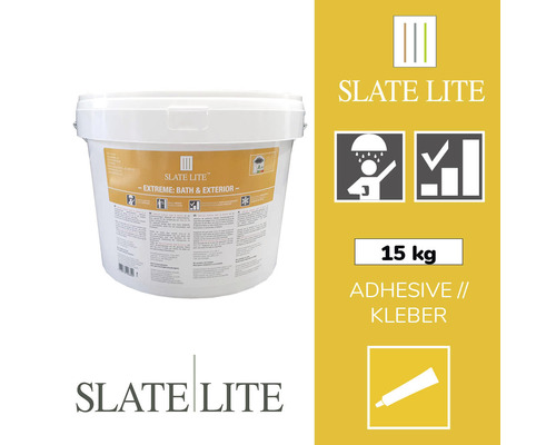 Slate-Lite één-componentenlijm Extreme Bath 15 kg emmer