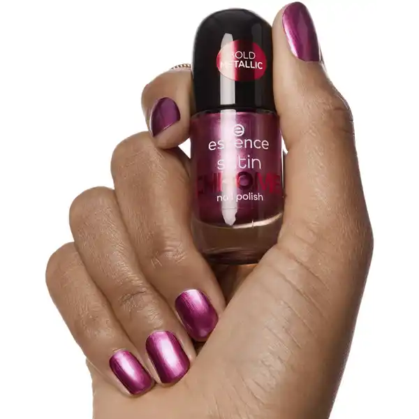 satin CHROME nail polish 03 Meta Maroon