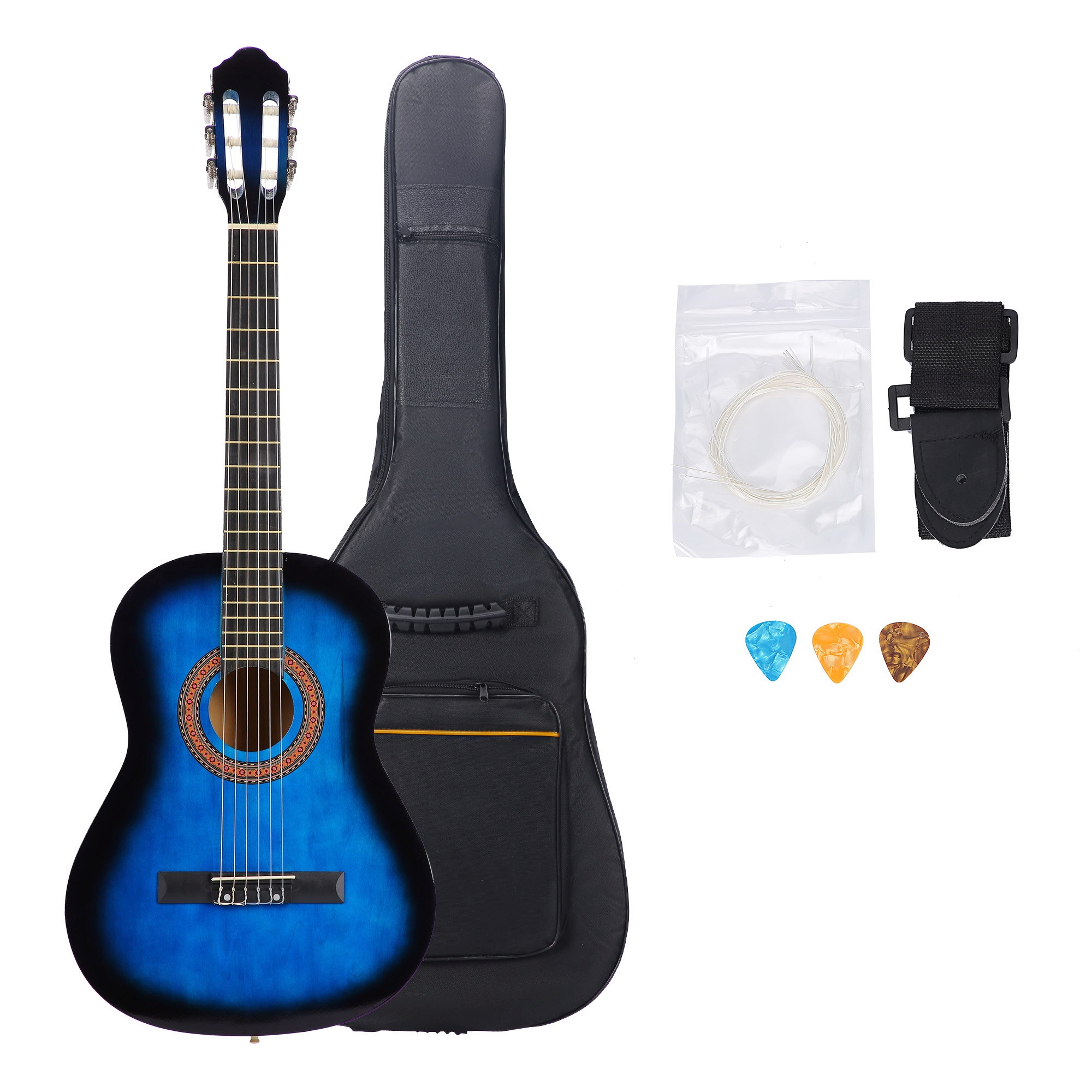 Akustische Gitarre blau