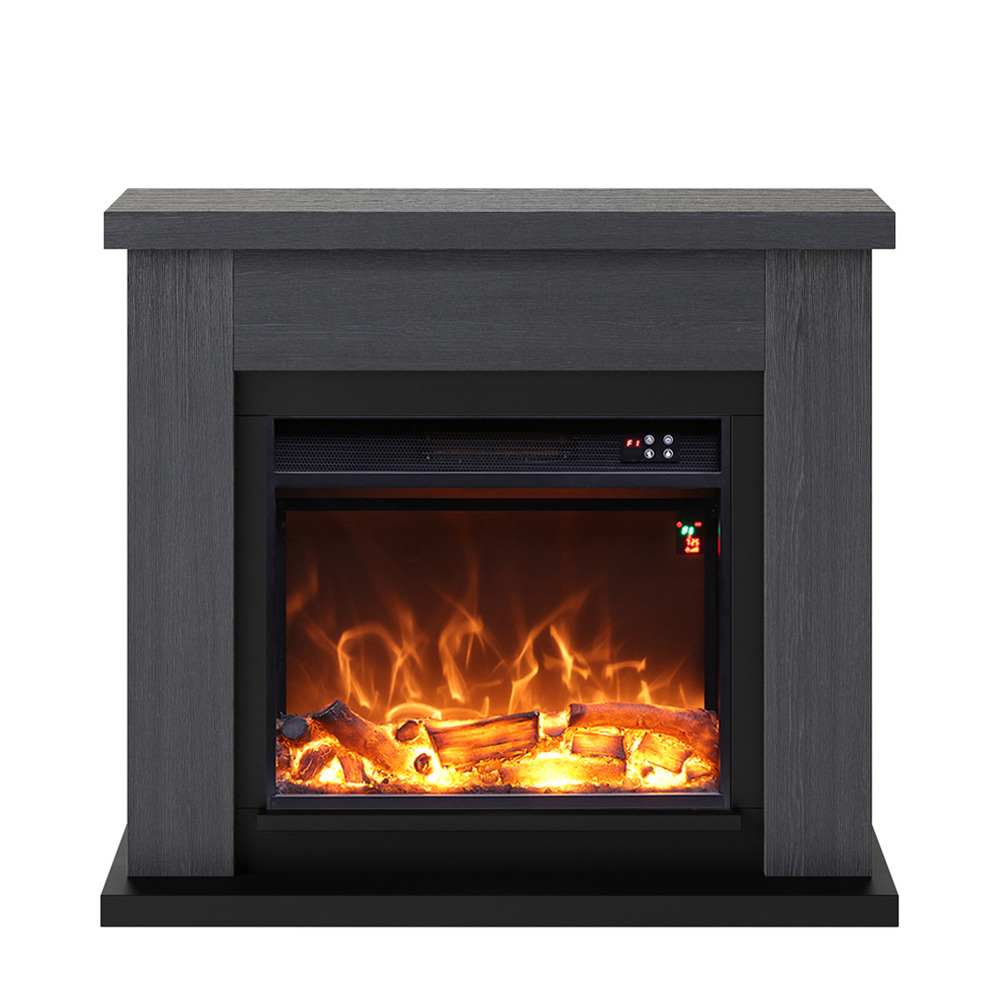 Cheminee murale 1500w caminetto fuego paolo gris