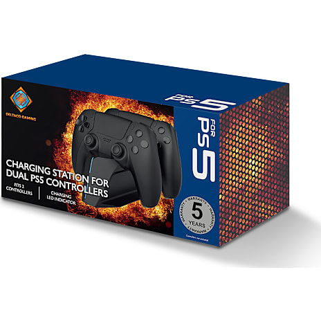 Deltaco dual ladestation til Playstation 5 controllere