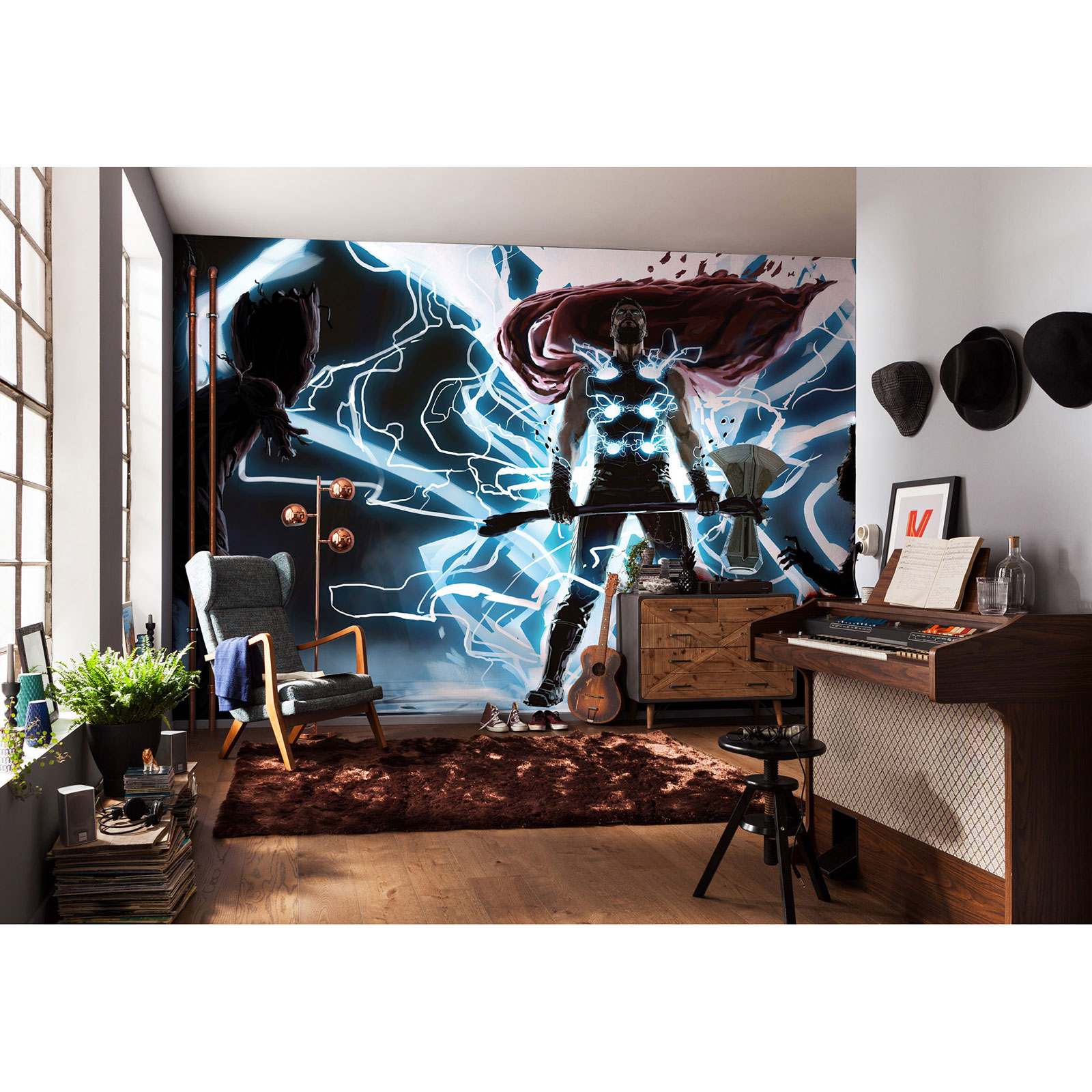 Vlies-Fototapete THOR GOD OF THUNDER - 500x280 cm
