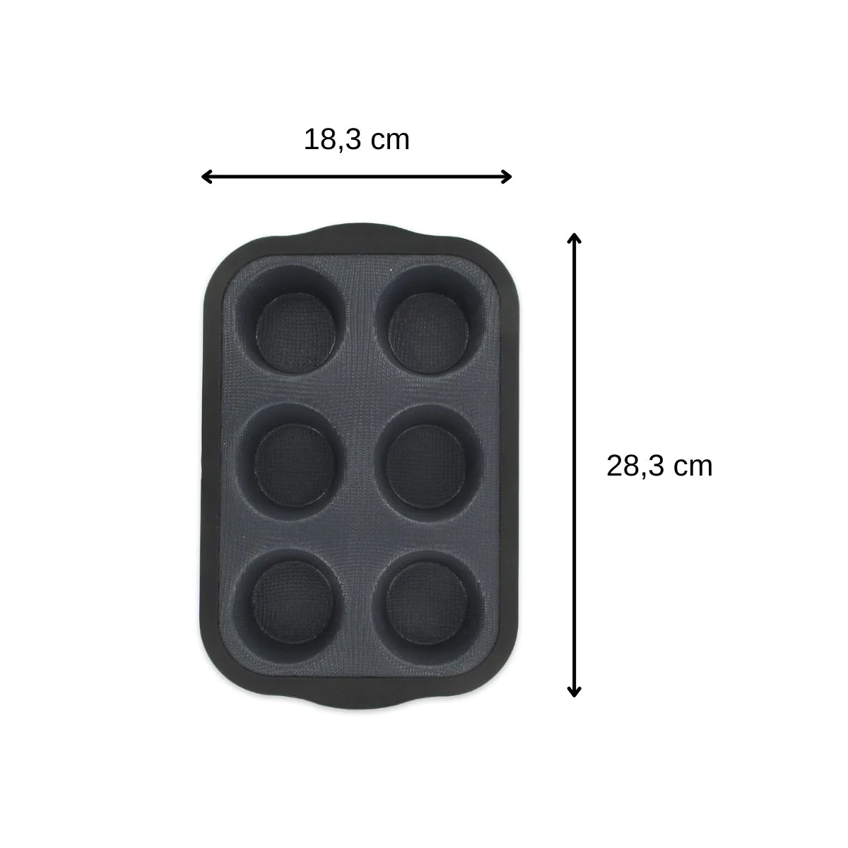 Moule à muffins 6 empreintes Silicone fibre de verre Zenker