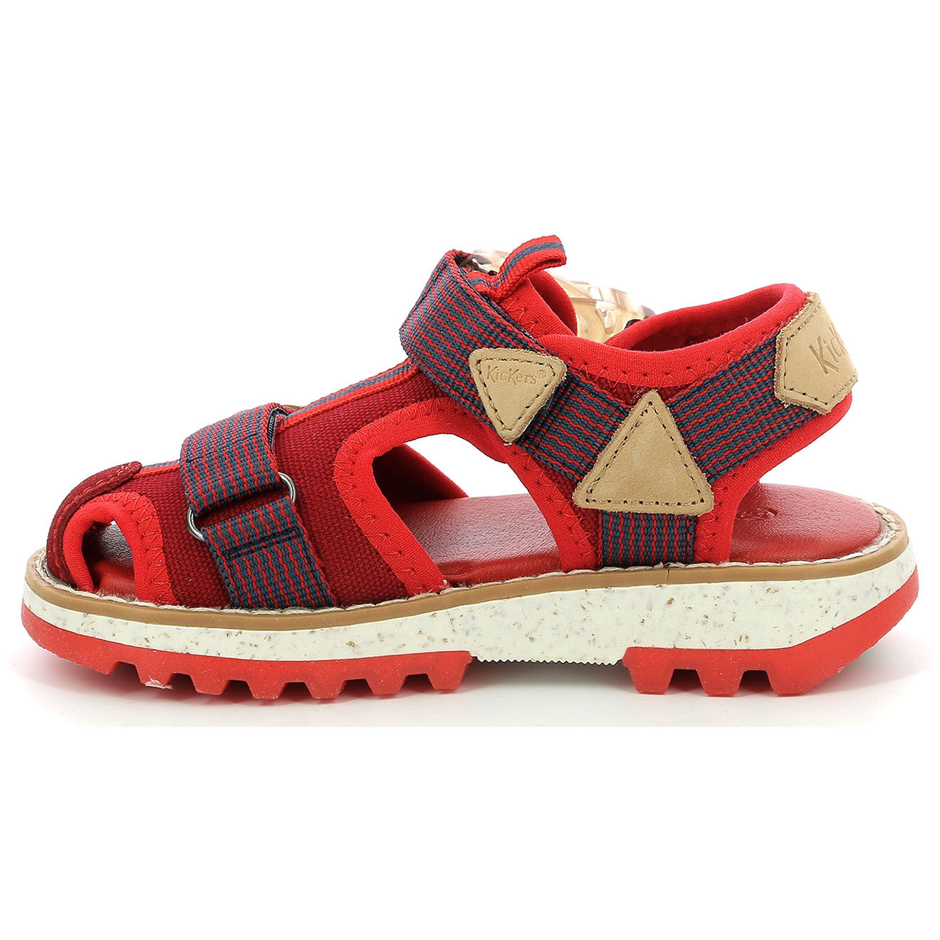 Kickers Sandales Kickclic rouge/marine
