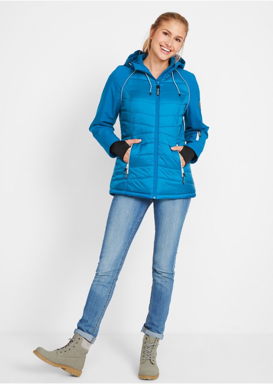 Veste fonctionnelle aspect hybride