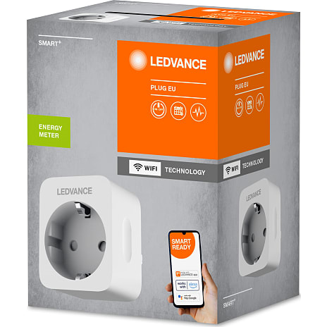 Smart+ plug med energimåler - hvid