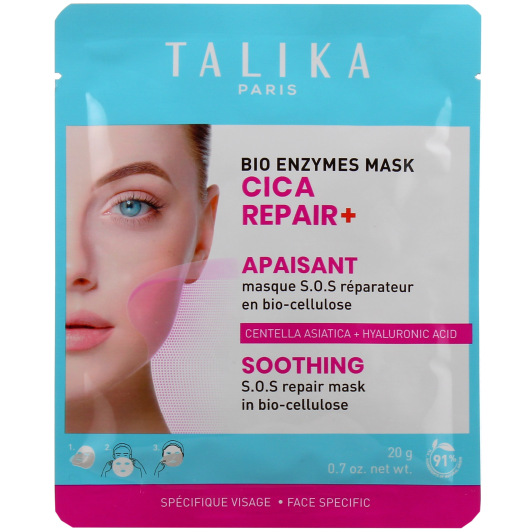 Talika Cica Repair+ masque apaisant visage - Peau sèche, agressée