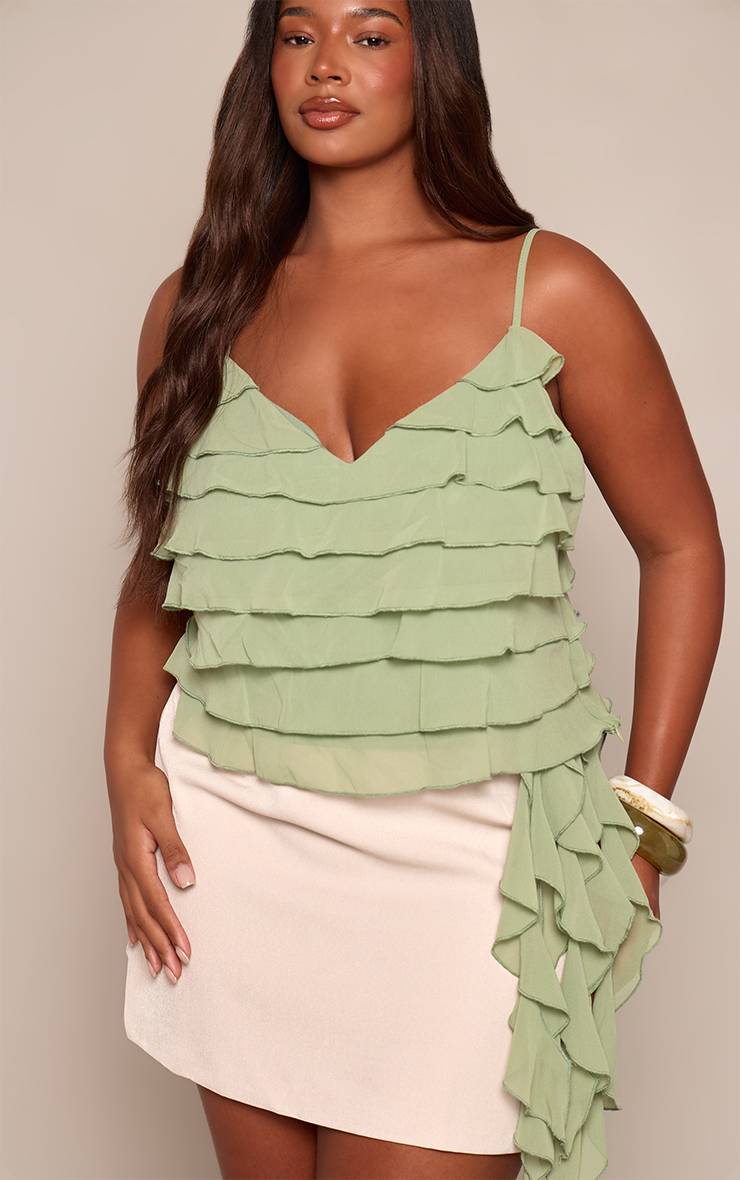 Sable Jupe Mini Trapèze Tissée Grande Taille