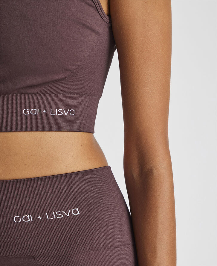 Gai&Lisva Sally Yoga Top Peppercorn