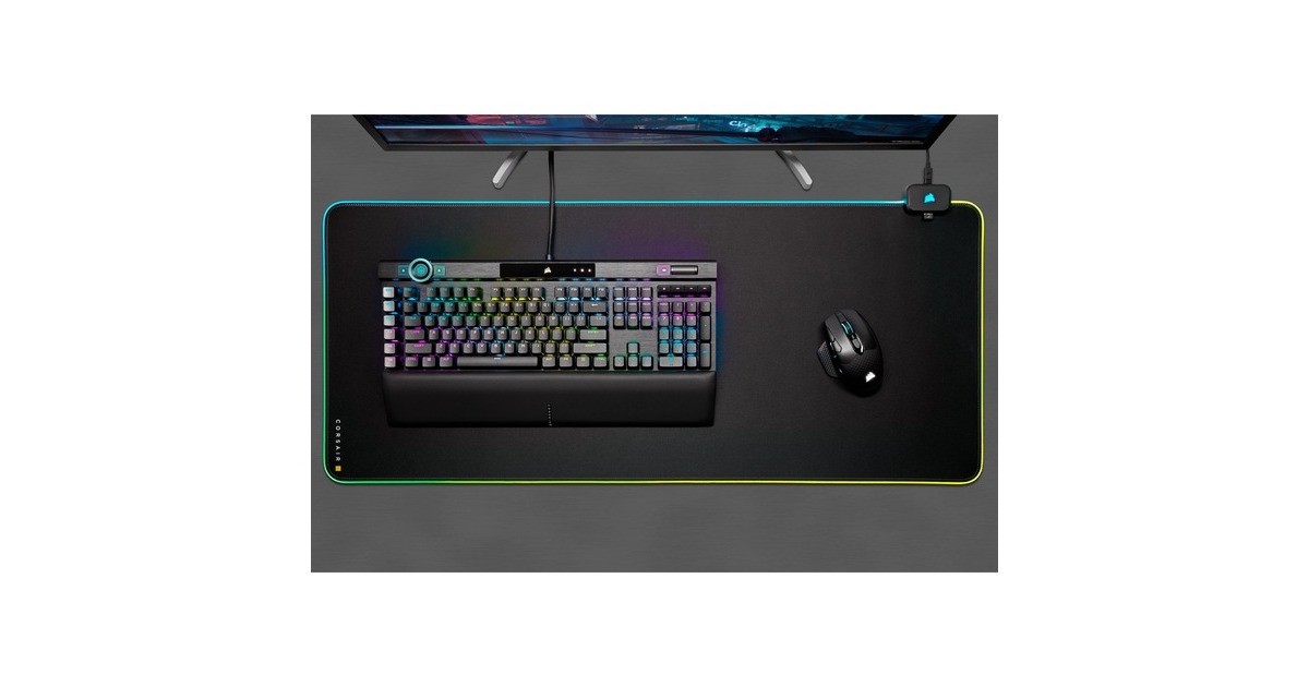 CorsairMM700 RGB Extended Mouse Pad  (Zwart, RGB leds)