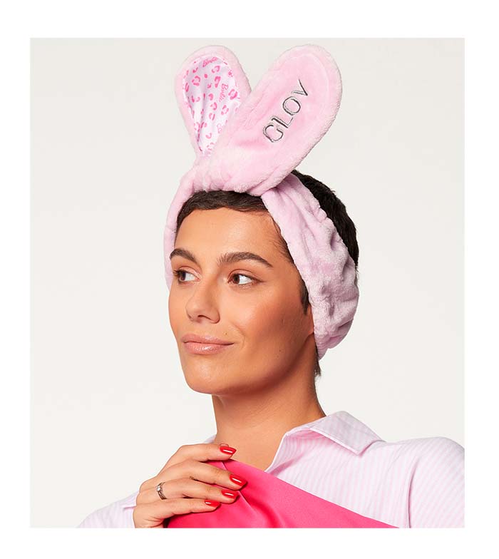 GLOV - *Barbie* - Faixas de cabelo com orelhas de coelho - Pink Panther