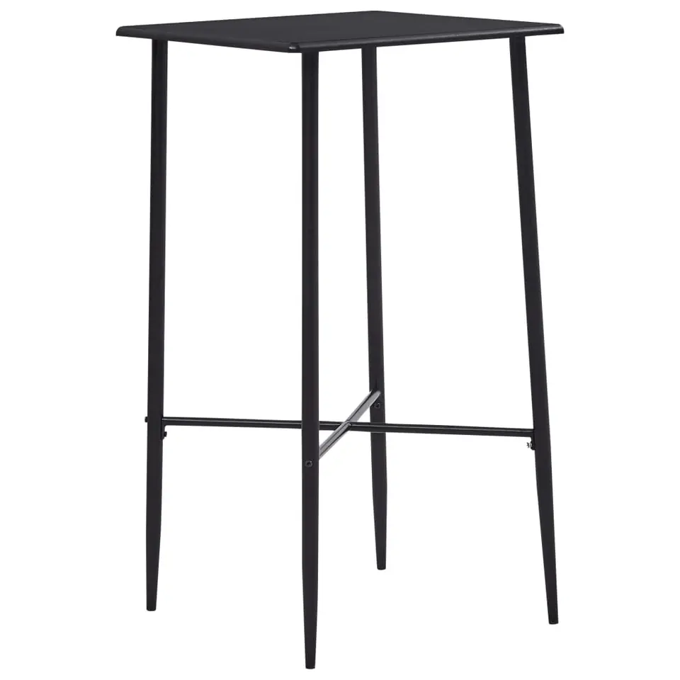 vidaXL - Bartafel - Zwart - MDF