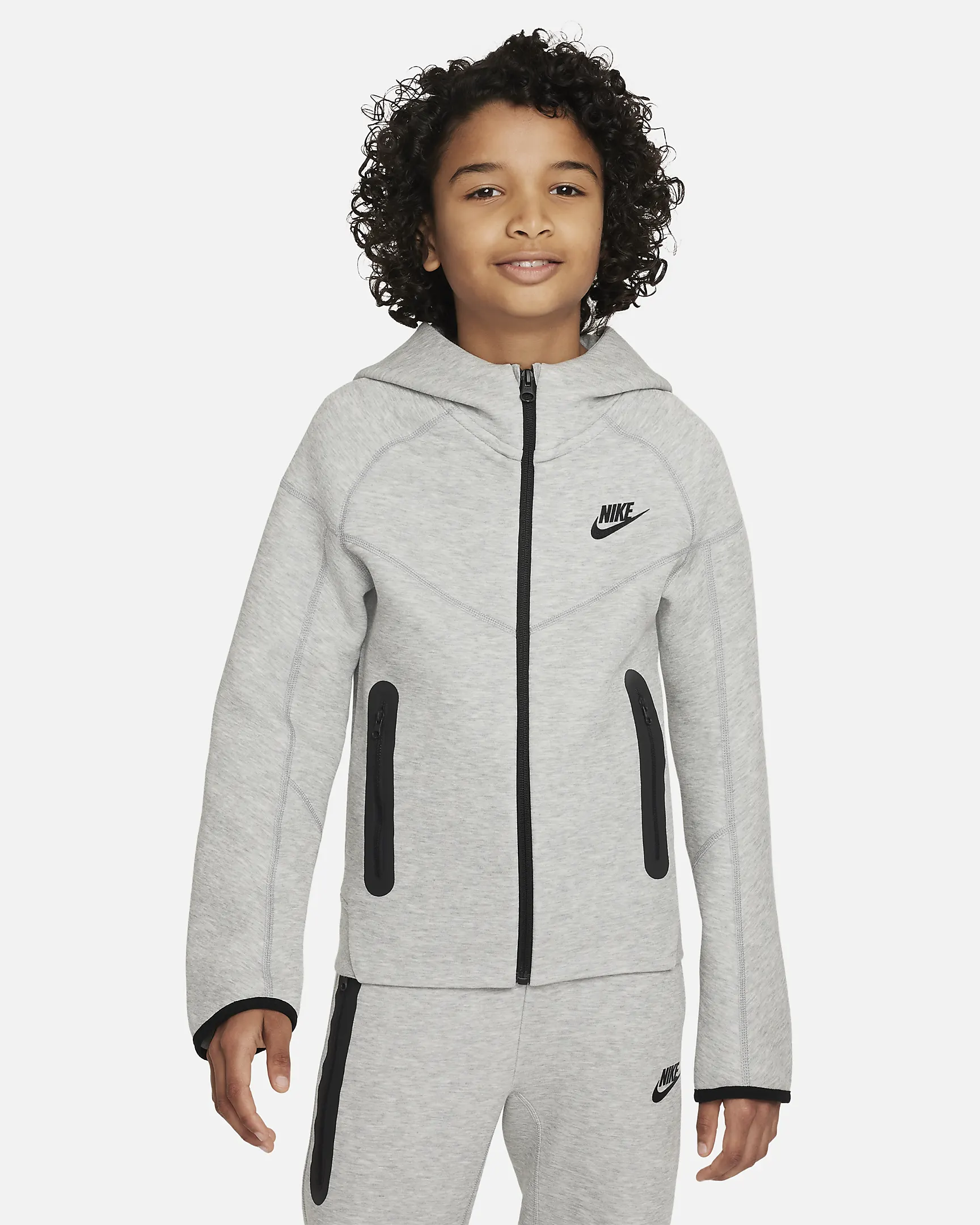 Nike Tech Fleece Trainingsjack Kids Grijs