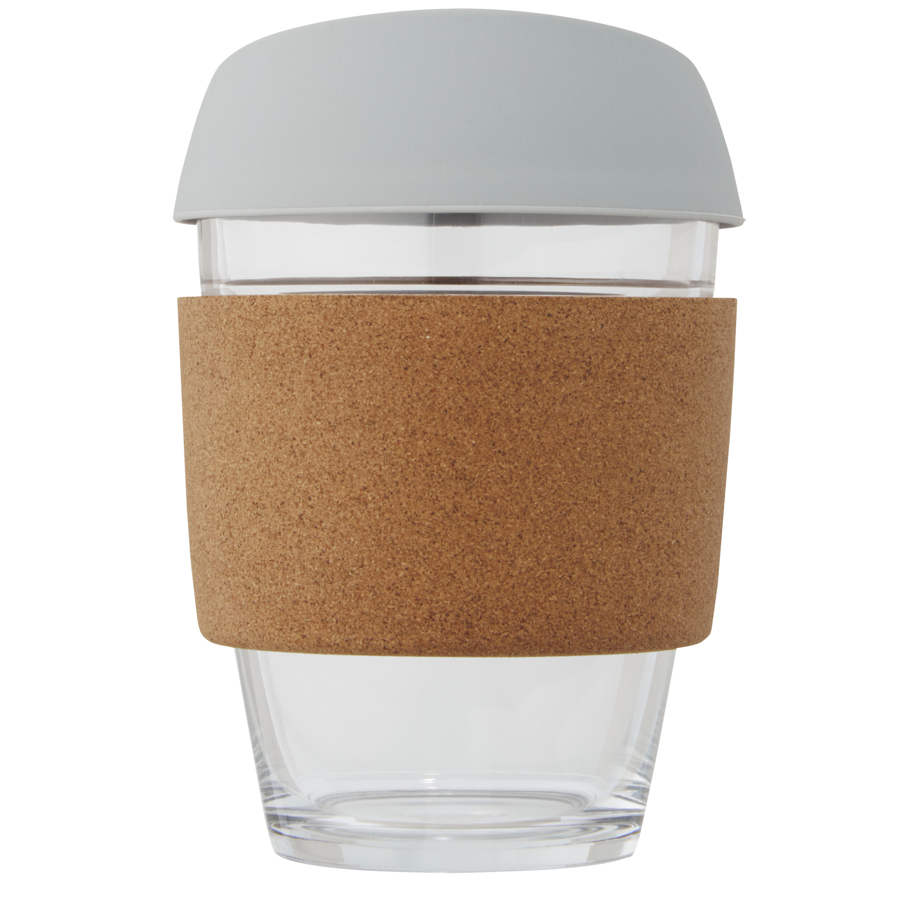 EgotierPro 100665 - Tumbler en Verre Borosilicate avec Couvercle en Silicone