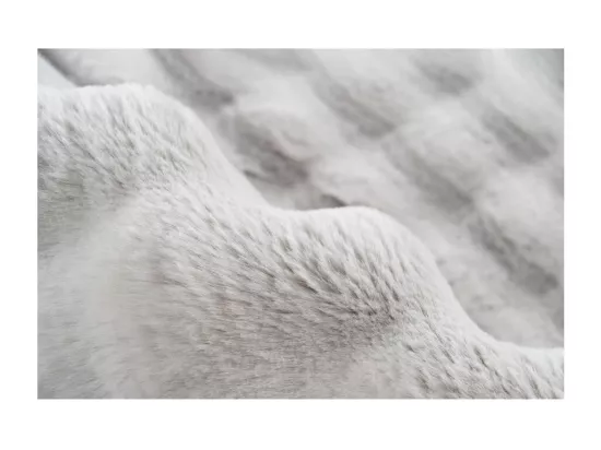 Tapis 290x200cm, design H008Y coloris argent - Confort et élégance pour votre intérieur