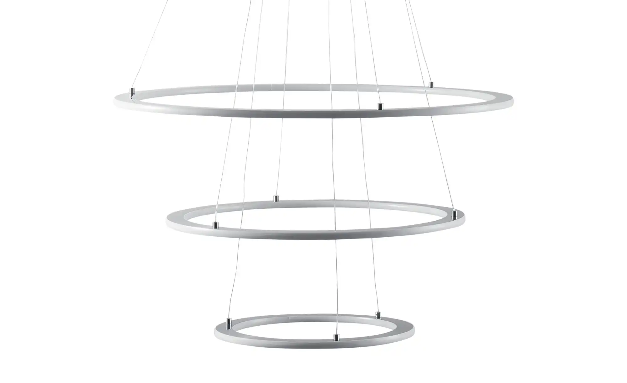Trio LED-Pendelleuchte, Nickel-matt, `Ringe`