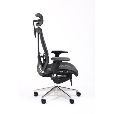 Fauteuil de bureau VASEAT - accoudoirs réglables - appui-tête intégré - noir