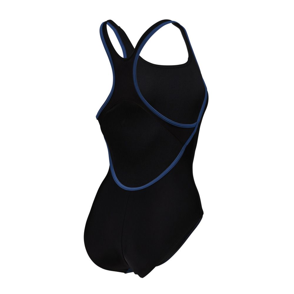 Arena WAVES PROFILE SWIM PRO - Maillot de bain 1 pièce Femme black/asphalt/grey blue/wh