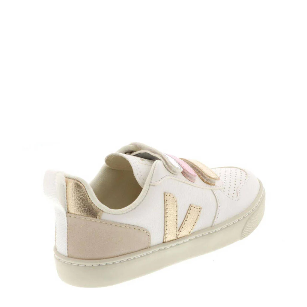 Veja leren sneakers wit/goud/roze