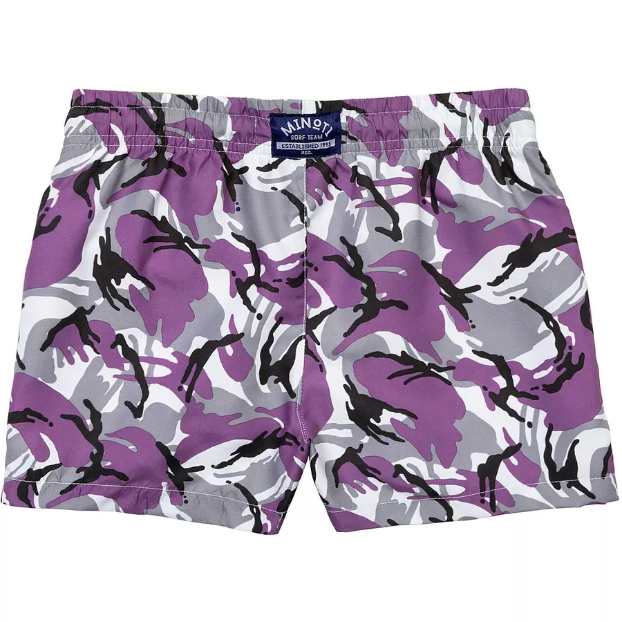 MINOTI Gemusterte Shorts Lila