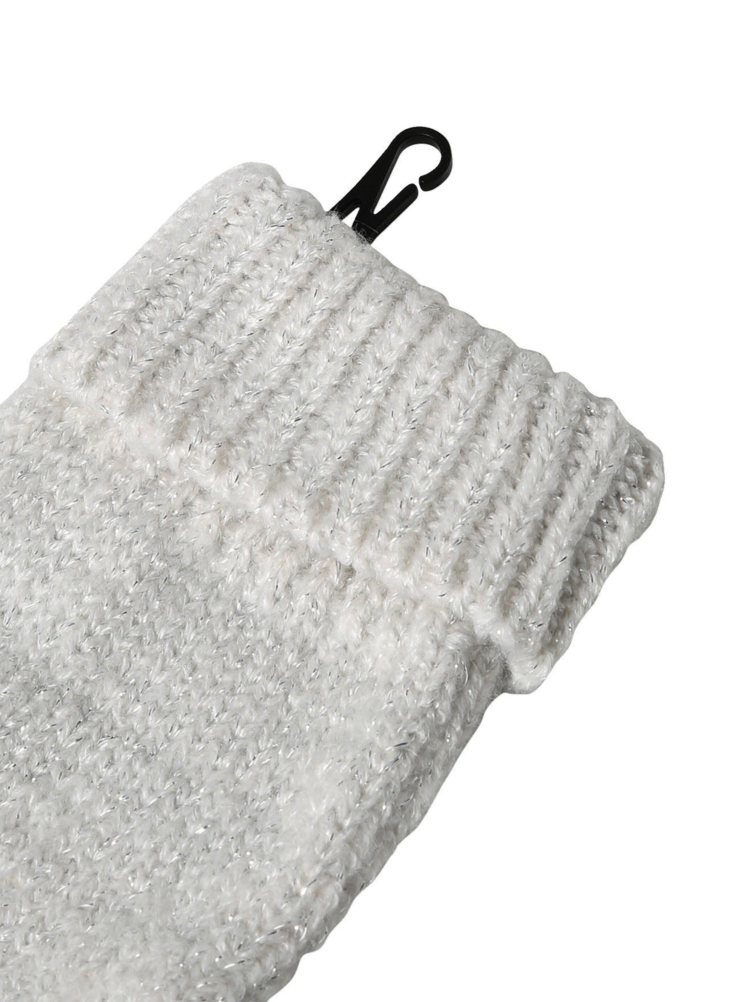 Vertbaudet Mädchen-Set: Mütze, Rundschal & Handschuhe wollweiß glanzeffekt