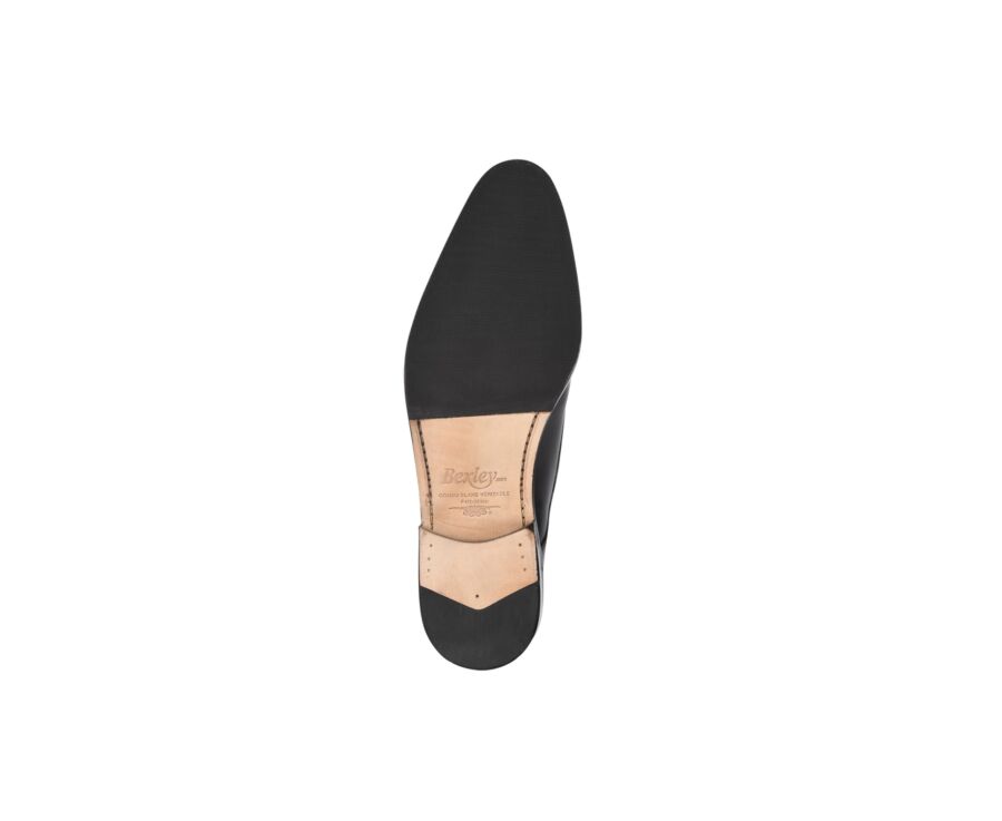 Derbies homme Noir semelle cuir avec patin - PHILIP II PATIN
