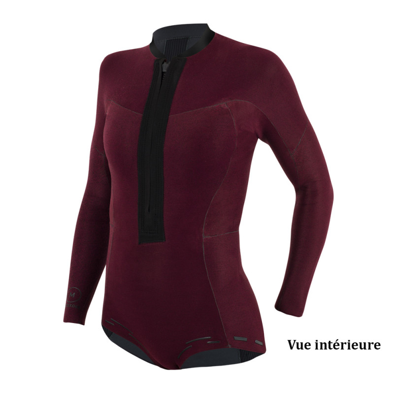 SHORTY FEMME MANERA BIKISUIT 2MM FRONTZIP NOIR