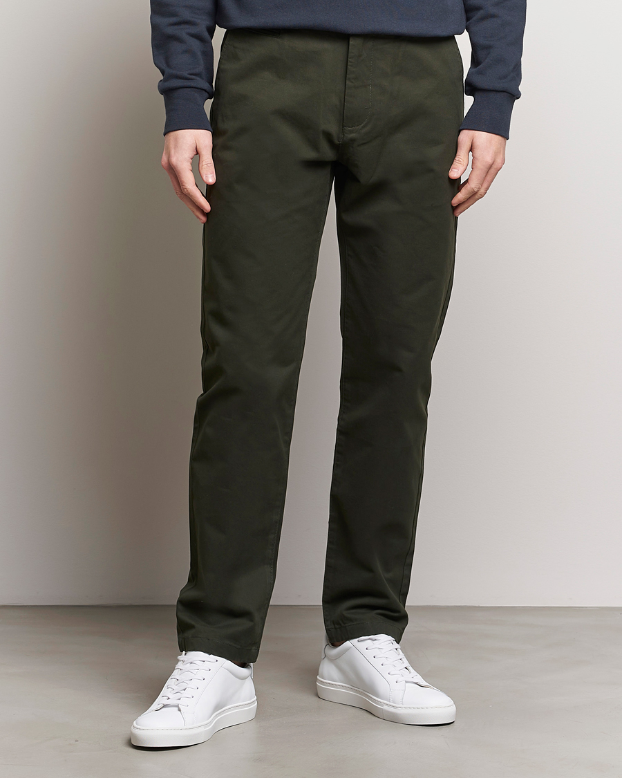 KnowledgeCotton Apparel Chuck Regular Cotton Twill Chino Forest Night