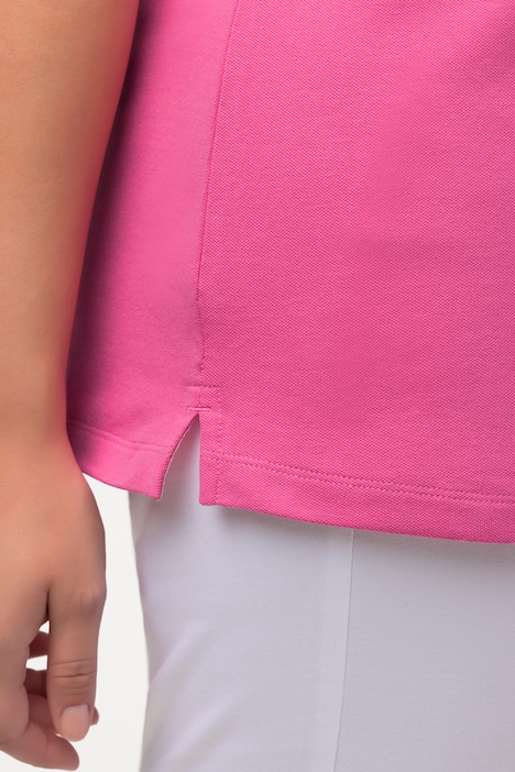 Poloshirt, Ajour-Rhomben, Polokragen, Halbarm