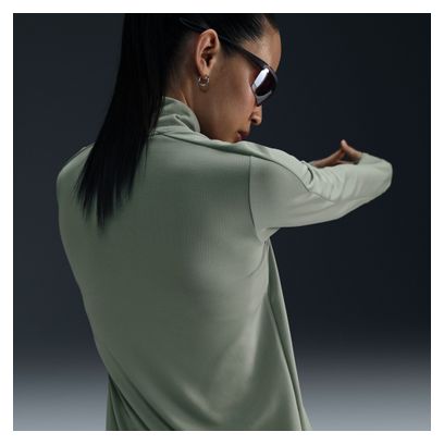 Haut 1/4 zip Nike Swoosh Vert Femme